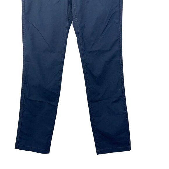 L.L. Bean Mens Navy Thin Canvas Straight-Leg Pants 32WX34IN Work Hiking Travel - Picture 12 of 13